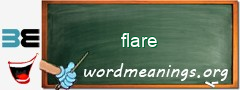 WordMeaning blackboard for flare